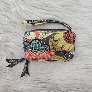 Vera Bradley Floral Double Zipper Wristlet New